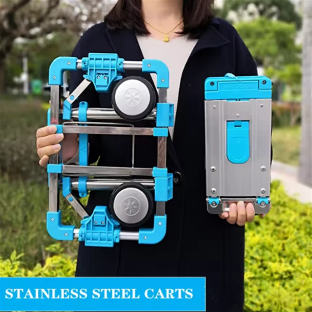 Stainless Steel Portable Folding Hand Cart Frame Luggage Trolley Replacement Chassis Durable Travel Shopping Cart Base
Stainless Steel Portable Folding Hand Cart Frame Luggage Trolley Replacement Chassis Durable Travel Shopping Cart Base