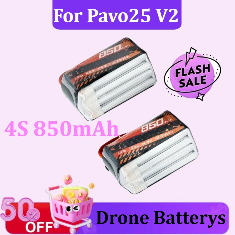 New 4S 850mAh Series LiPo Battery for Pavo25 V2
New 4S 850mAh Series LiPo Battery for Pavo25 V2