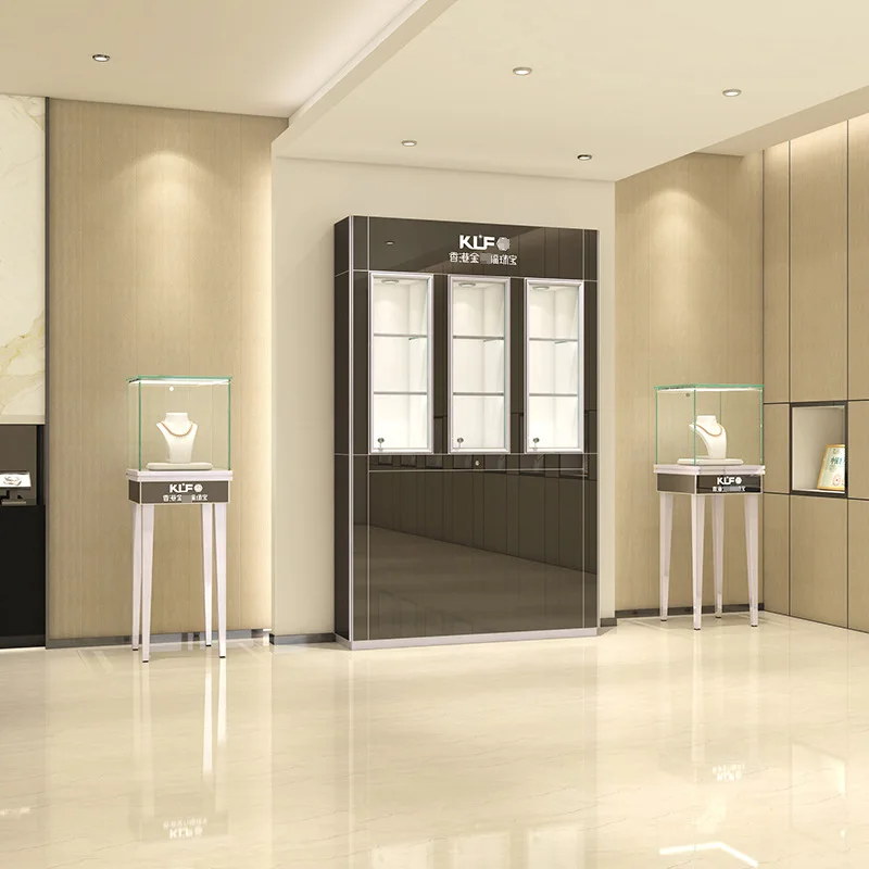 Custom New High Cabinet Jewelry Display Glass Showcase Simple Jade Ornament Wall Display Counter
Custom New High Cabinet Jewelry Display Glass Showcase Simple Jade Ornament Wall Display Counter