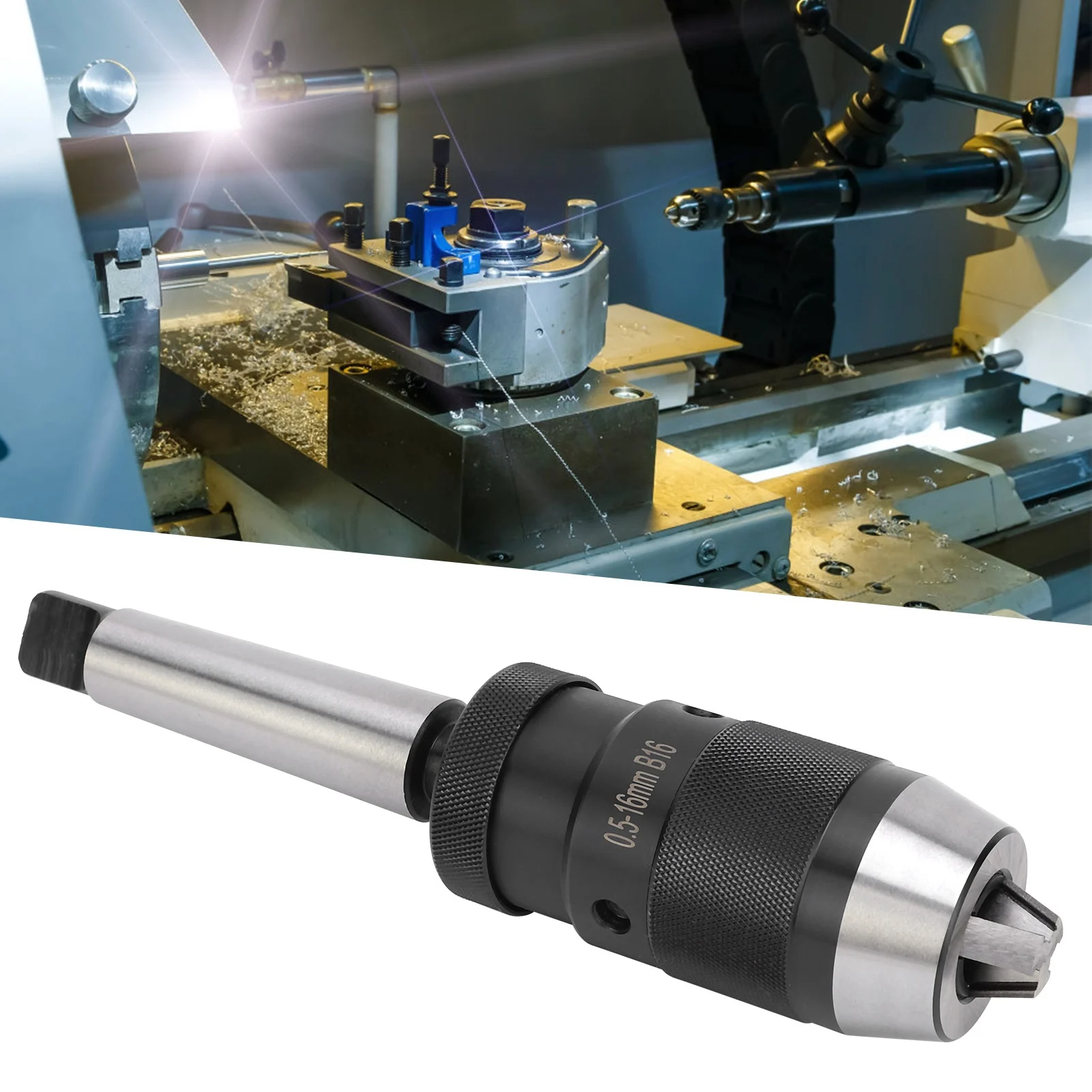 Keyless Drill Chuck Morse Taper Quick Release for Column Drilling Machine MT3‑B16 0.5‑16mm Quick Release Chuck
Keyless Drill Chuck Morse Taper Quick Release for Column Drilling Machine MT3‑B16 0.5‑16mm Quick Release Chuck