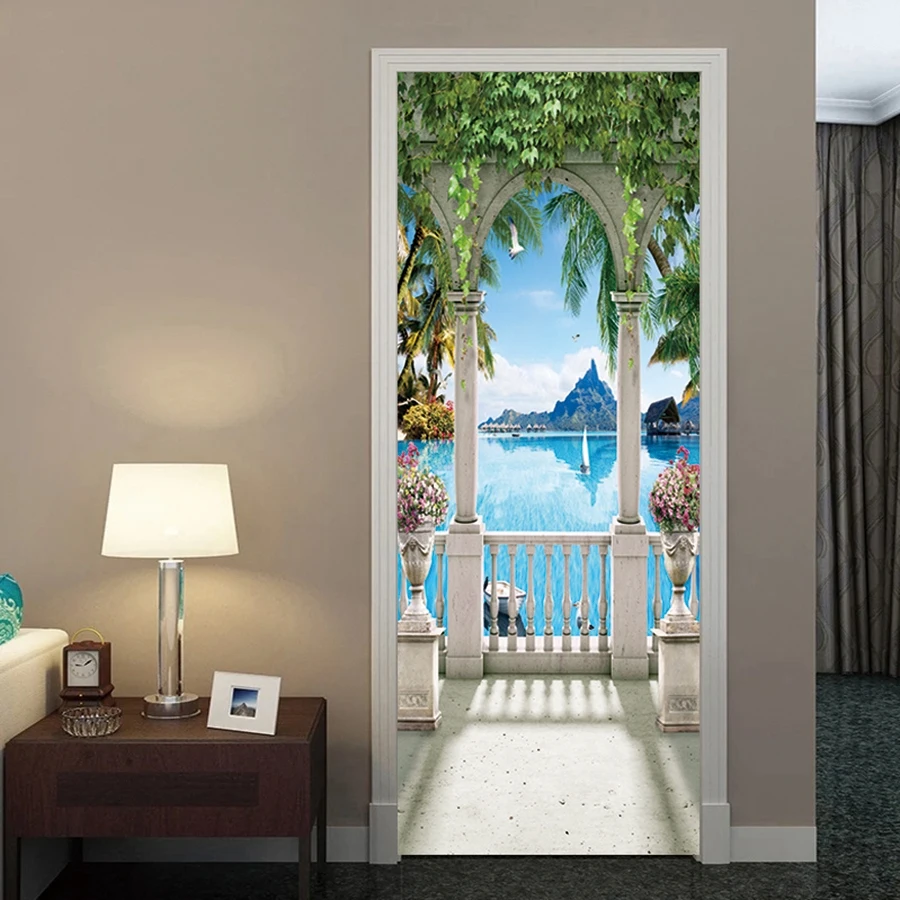 Landscape Door sticker 3D sticker Natural scenery wallpaper PVC Art Mural door Modern home decor
Landscape Door sticker 3D sticker Natural scenery wallpaper PVC Art Mural door Modern home decor