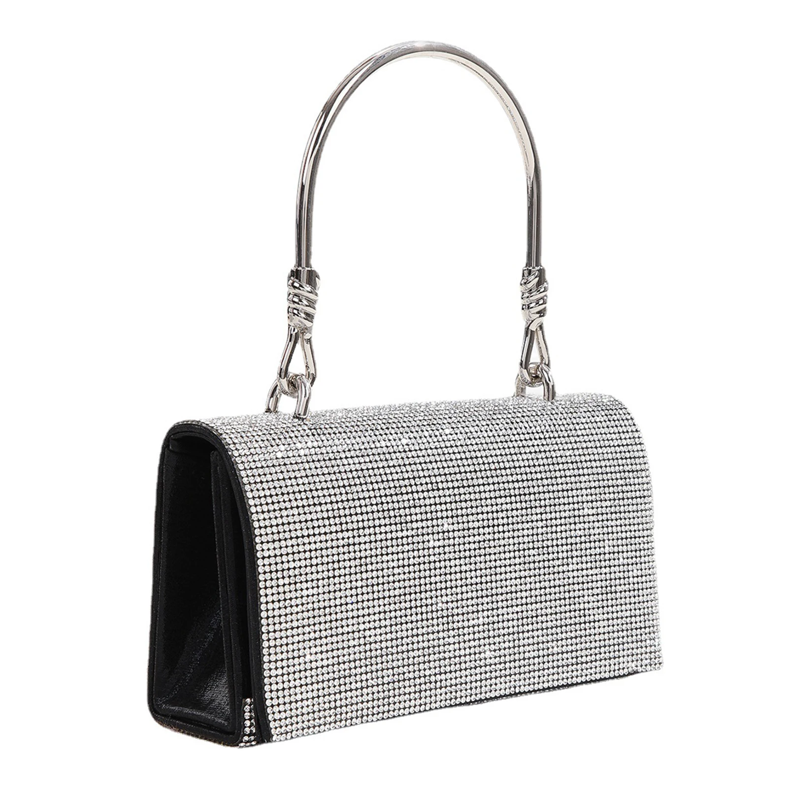 Rhinestone Clutch Purse Large Capacity Bling Purses for Parties (Black)
Rhinestone Clutch Purse Large Capacity Bling Purses for Parties (Black)