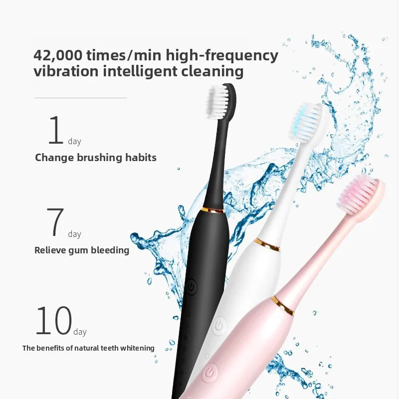 New Electric Toothbrush Adult Vibration Induction Rechargeable Automatic Sonic Fine Soft Hair Couple Set Gift Box
New Electric Toothbrush Adult Vibration Induction Rechargeable Automatic Sonic Fine Soft Hair Couple Set Gift Box