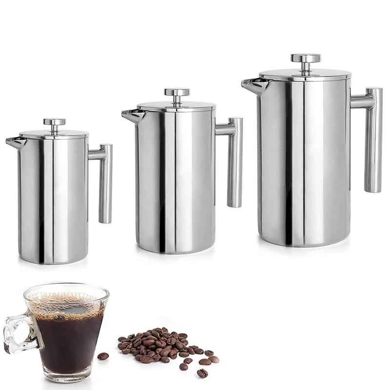 350ml/800ml/1000ml Coffee Maker Pot French Press Coffee Maker Pot Stainless Steel Double Walled Insulated Espresso Coffee Pot
350ml/800ml/1000ml Coffee Maker Pot French Press Coffee Maker Pot Stainless Steel Double Walled Insulated Espresso Coffee Pot