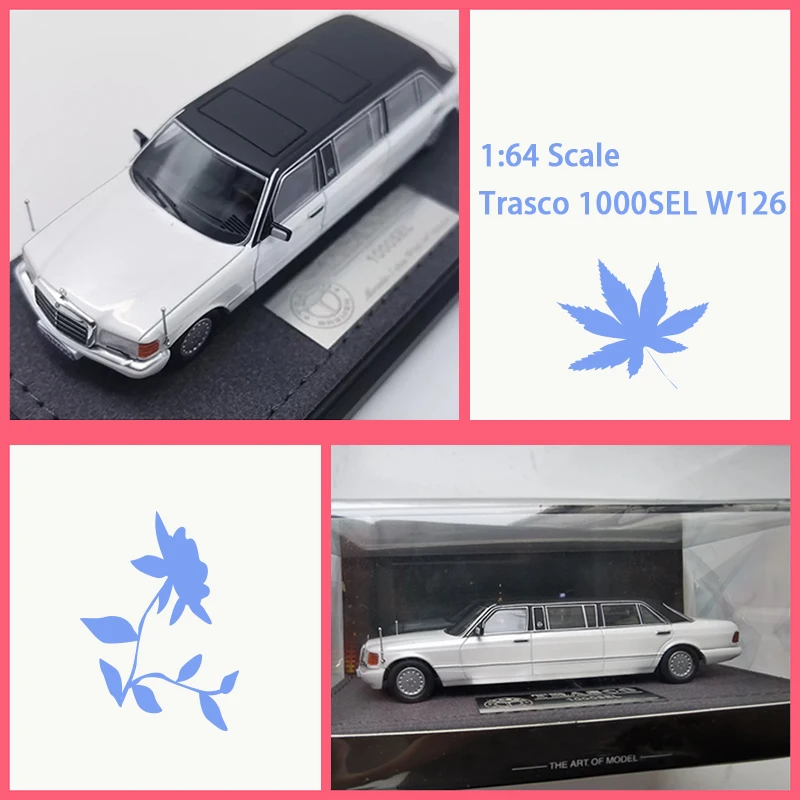 Масштабная модель автомобиля Trasco 1000SEL W126 из литого металла 1:64, статическая коллекционная модель, украшение, праздничные подарки, игрушки
Масштабная модель автомобиля Trasco 1000SEL W126 из литого металла 1:64, статическая коллекционная модель, украшение, праздничные подарки, игрушки