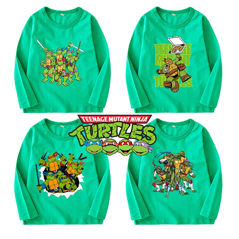 TMNT Mutant Ninja Turtles Child T-Shirt Anime Cartoon Long Sleeve Tees O Neck Autumn Thin Pullover Tops Toddler Clothes Kid Gift
TMNT Mutant Ninja Turtles Child T-Shirt Anime Cartoon Long Sleeve Tees O Neck Autumn Thin Pullover Tops Toddler Clothes Kid Gift