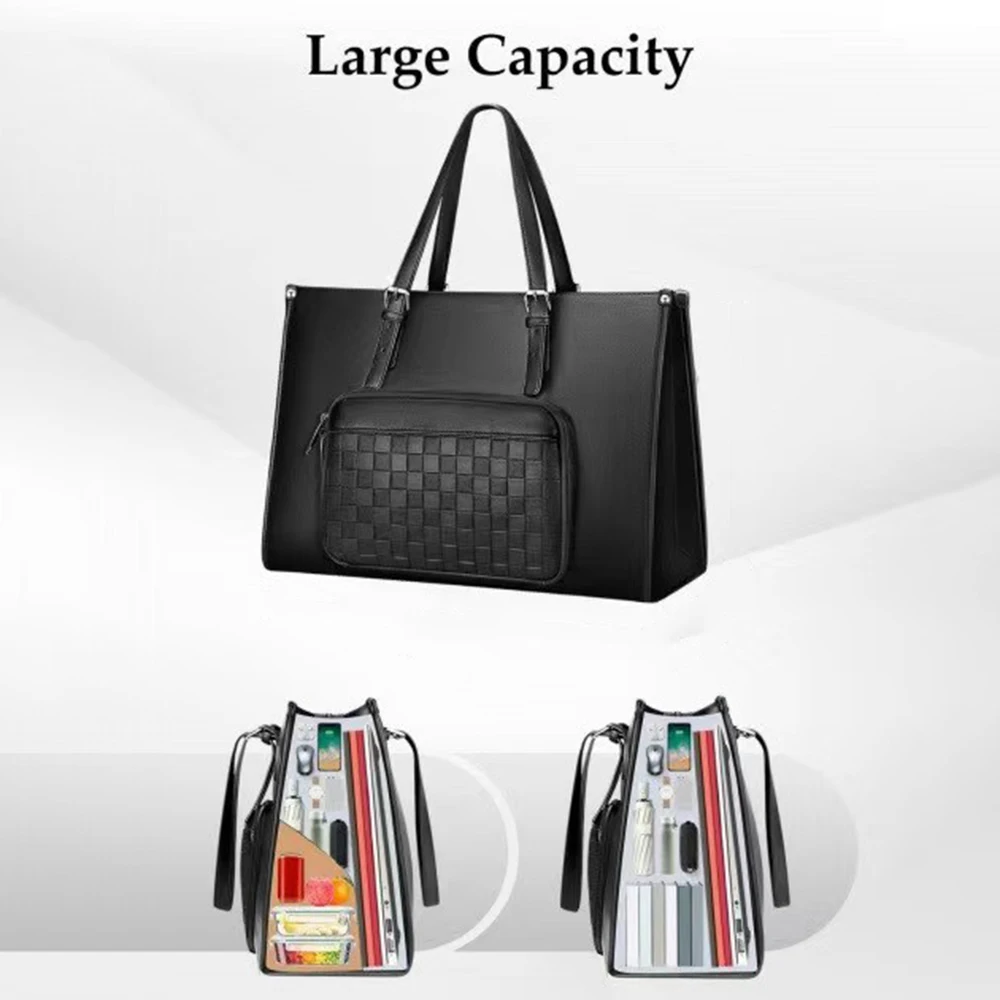 15.6" Laptop Bag with Insulated Lunch Compartment - PU Leather Briefcase for Work, School & Travel (Waterproof, Multi-Pocket)
15.6" Laptop Bag with Insulated Lunch Compartment - PU Leather Briefcase for Work, School & Travel (Waterproof, Multi-Pocket)