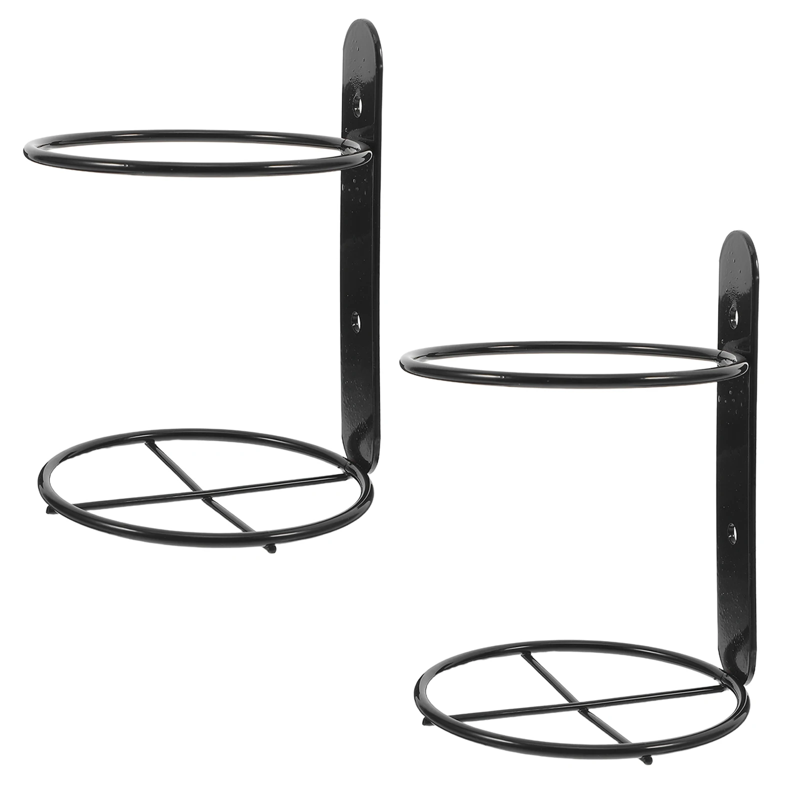 2 Pcs Wall Mounted Rack Single Bottle Black Iron Holder Decoration Vertical Display Premium Material Sturdy Practical
2 Pcs Wall Mounted Rack Single Bottle Black Iron Holder Decoration Vertical Display Premium Material Sturdy Practical