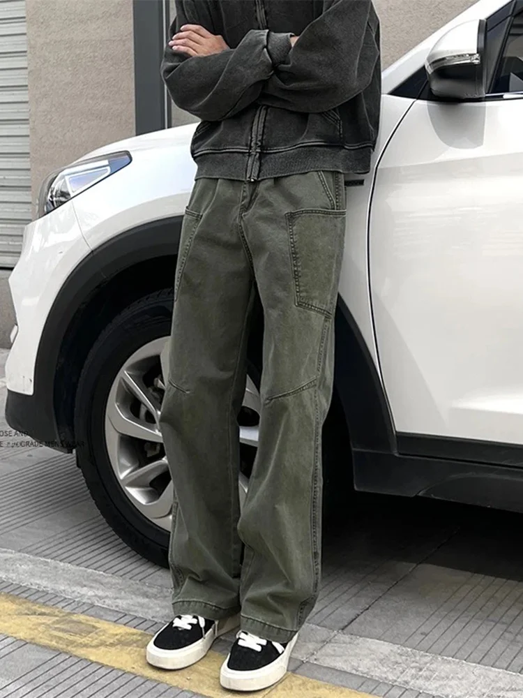 Американские ретро-брюки в стиле милитари, рабочие брюки, мужские джинсы прямого кроя CleanFit, повседневные брюки в стиле High Street Vibe, весна-осень
Американские ретро-брюки в стиле милитари, рабочие брюки, мужские джинсы прямого кроя CleanFit, повседневные брюки в стиле High Street Vibe, весна-осень
