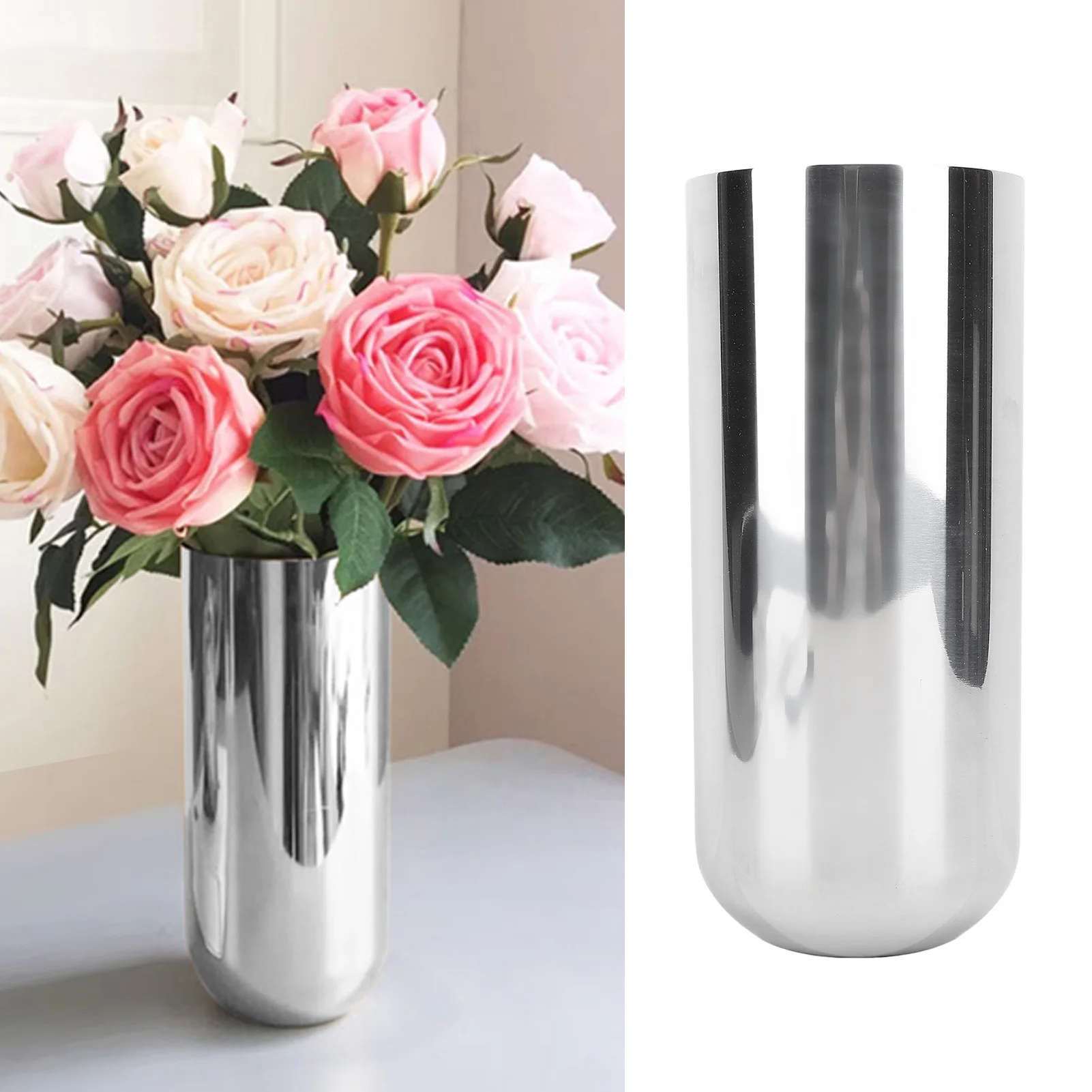 Metal Vase 304 Stainless Steel Silver Flower Arrangement Container For Wedding Anniversary Countertop Centerpieces Home Decor
Metal Vase 304 Stainless Steel Silver Flower Arrangement Container For Wedding Anniversary Countertop Centerpieces Home Decor