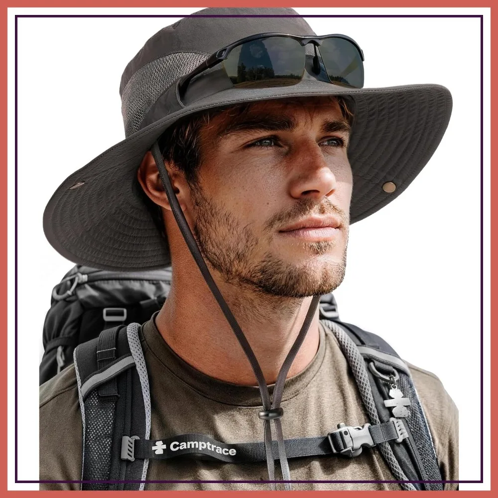 UPF 80+ Wide Brim Bucket Hat for Men, Breathable Sun Hat for Outdoor Hiking Beach Fishing
UPF 80+ Wide Brim Bucket Hat for Men, Breathable Sun Hat for Outdoor Hiking Beach Fishing