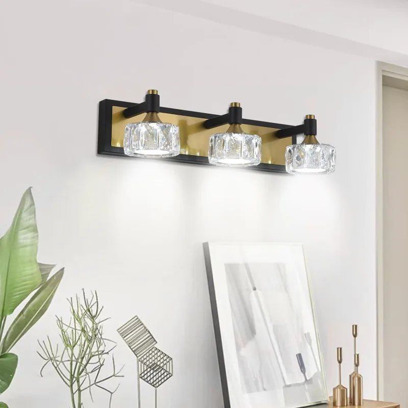 LED 3-Light Modern Crystal Bathroom Vanity Light Over Mirror Bath Wall Lighting Fixtures
LED 3-Light Modern Crystal Bathroom Vanity Light Over Mirror Bath Wall Lighting Fixtures