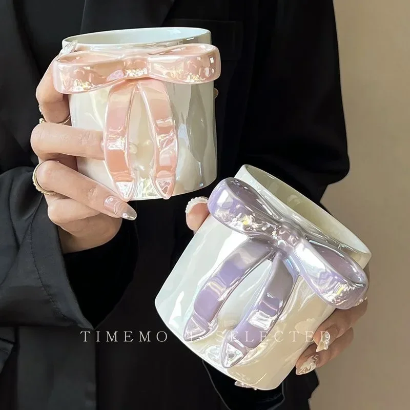New Tea Milk Coffee Breakfast Cup Butterfly Knot Mug High Beauty Cup Ceramic Light Luxury Water Cup Home Female Companion Gift
New Tea Milk Coffee Breakfast Cup Butterfly Knot Mug High Beauty Cup Ceramic Light Luxury Water Cup Home Female Companion Gift