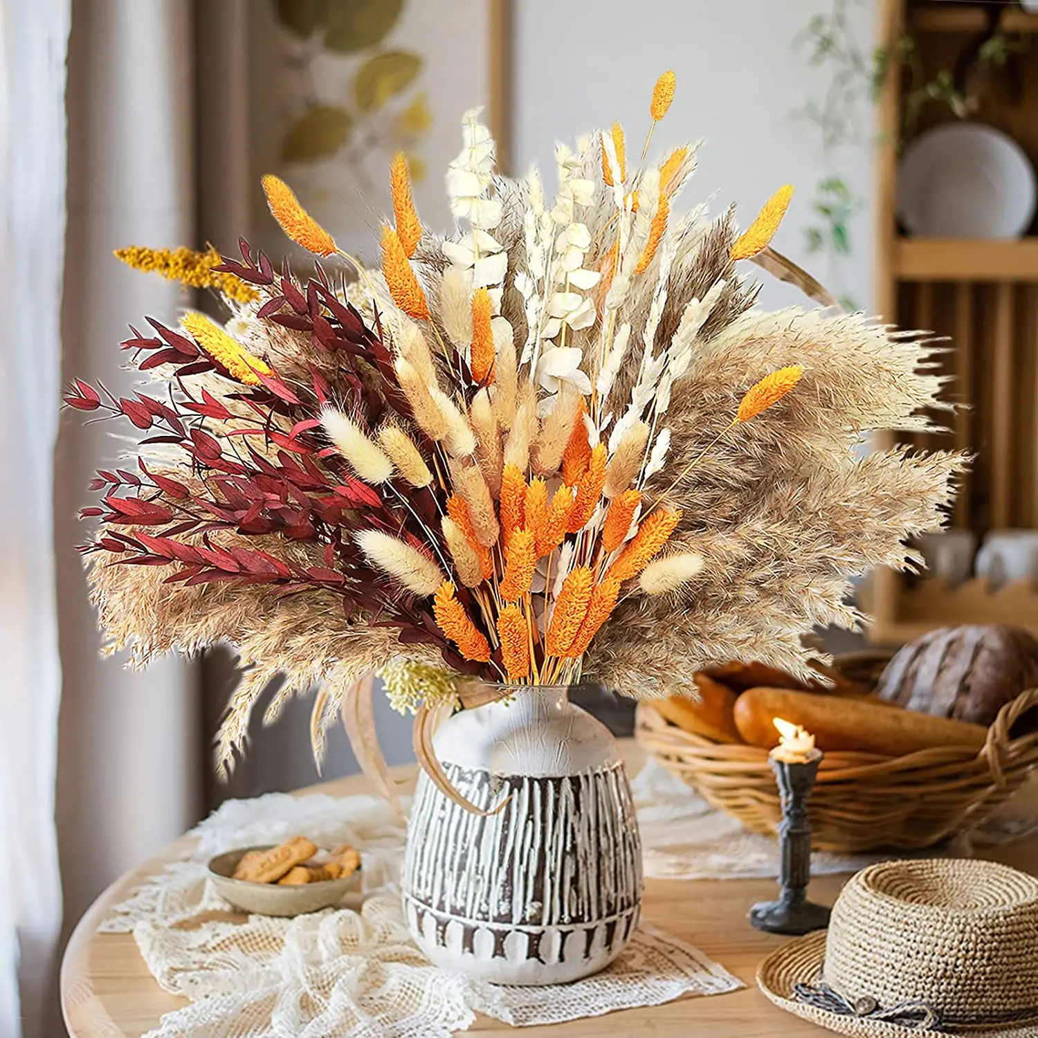 100pcs Dried Pamaps Grass Flowers Bouquet Decor Boho Home Decor Bouquet Fall Decorations Farmhouse Office Phragmites Dekoration
100pcs Dried Pamaps Grass Flowers Bouquet Decor Boho Home Decor Bouquet Fall Decorations Farmhouse Office Phragmites Dekoration