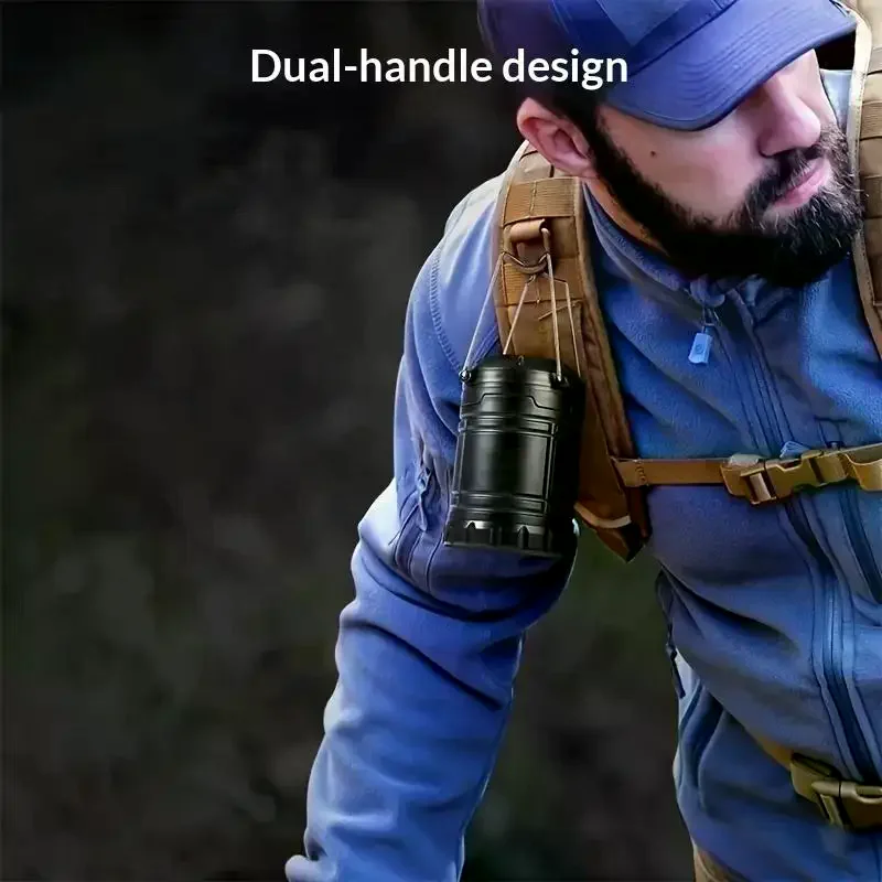 LED Camping Lights Portable Hanging Collapsible Mini Lantern Strong Bright LED Flashlight Handheld LED Light