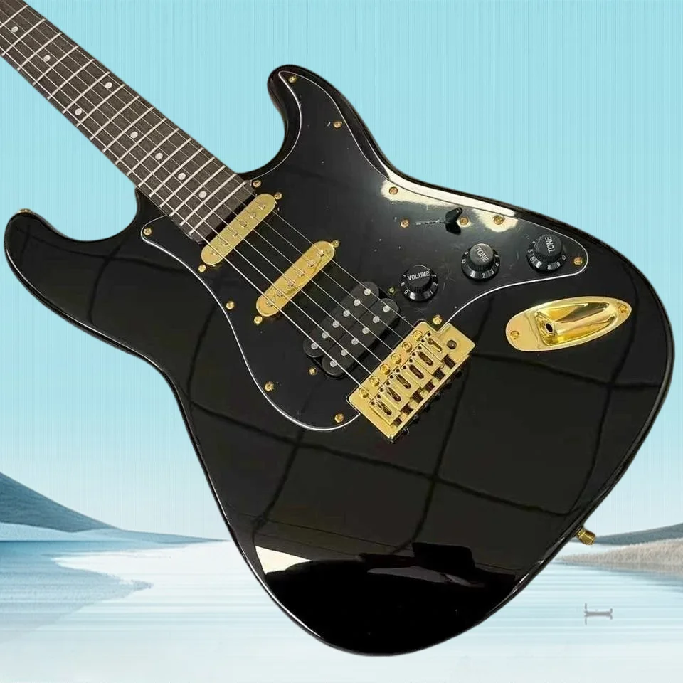 2026 hot selling Black Guitar Rosewood Fretboard Gold Hardware Synchronized Vibrato
2026 hot selling Black Guitar Rosewood Fretboard Gold Hardware Synchronized Vibrato