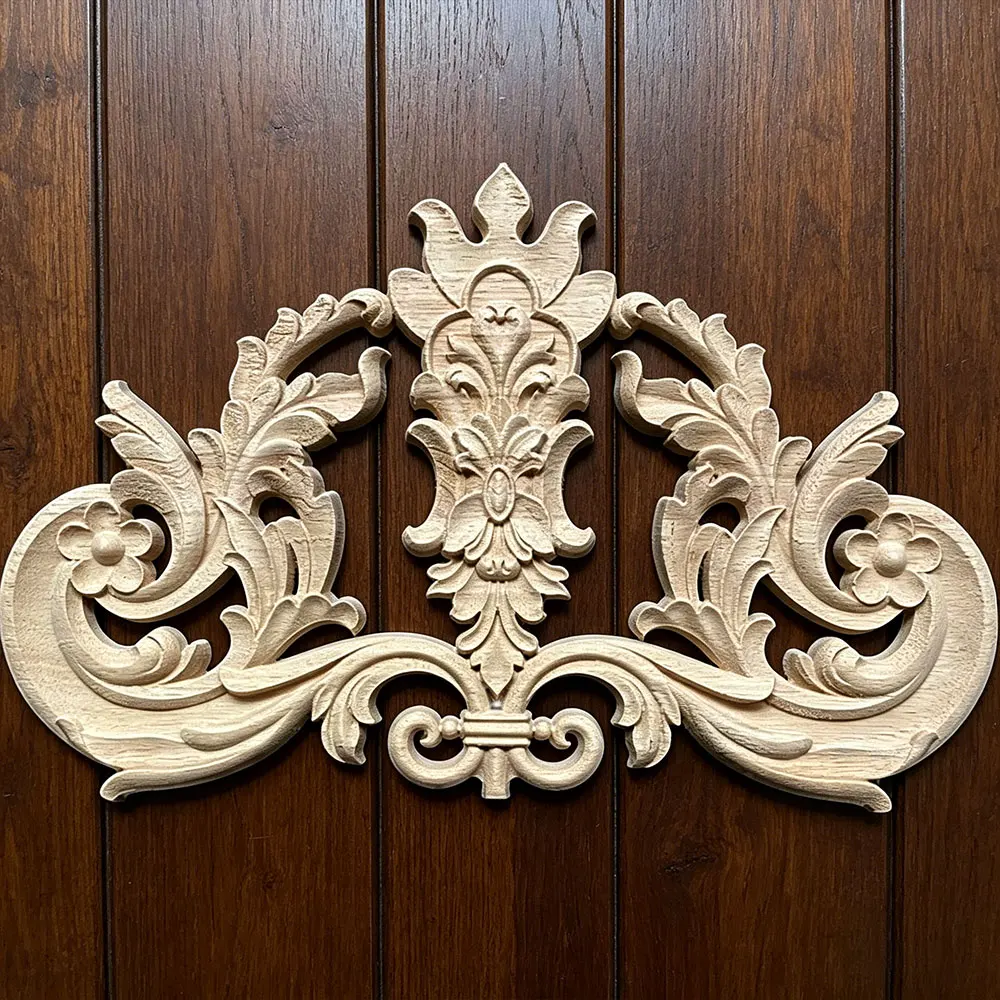 34cm Furniture Woodcarving Decorative Unpainted Natural Wooden Figurines Crafts Applique Decal Floral Wood Carved Home Decor
34cm Furniture Woodcarving Decorative Unpainted Natural Wooden Figurines Crafts Applique Decal Floral Wood Carved Home Decor