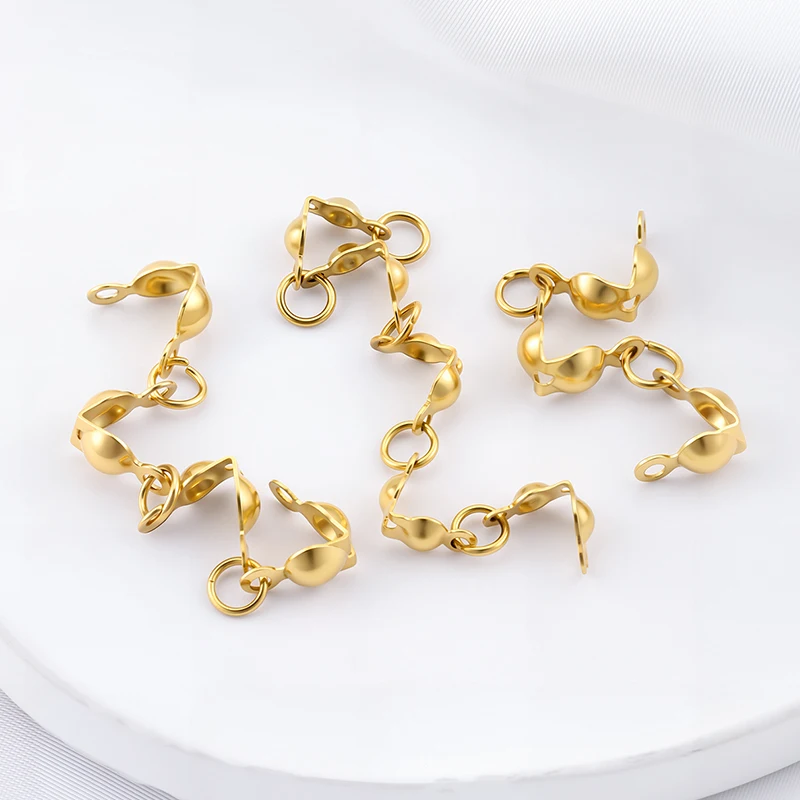 PVD Gold Plated Stainless Steel Chain End Caps Cover Connectors for Diy Necklace Bracelet Jewelry Making Findings Wholesale
PVD Gold Plated Stainless Steel Chain End Caps Cover Connectors for Diy Necklace Bracelet Jewelry Making Findings Wholesale