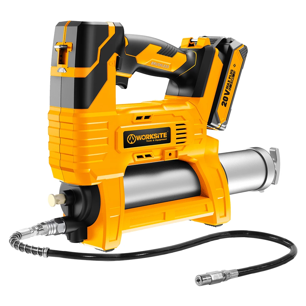 WORKSITE 20V Lithium Battery Electric 10000 PSI Grease Pump High-pressure Excavator Grease Gun Electric Cordless Grease Gun
WORKSITE 20V Lithium Battery Electric 10000 PSI Grease Pump High-pressure Excavator Grease Gun Electric Cordless Grease Gun