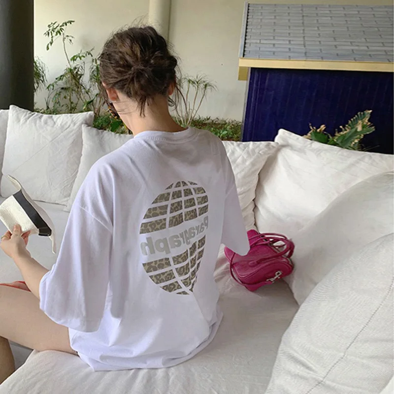 New half sleeved high-end ultra white short sleeved t-shirt for women's summer loose shoulder top, small stature
New half sleeved high-end ultra white short sleeved t-shirt for women's summer loose shoulder top, small stature