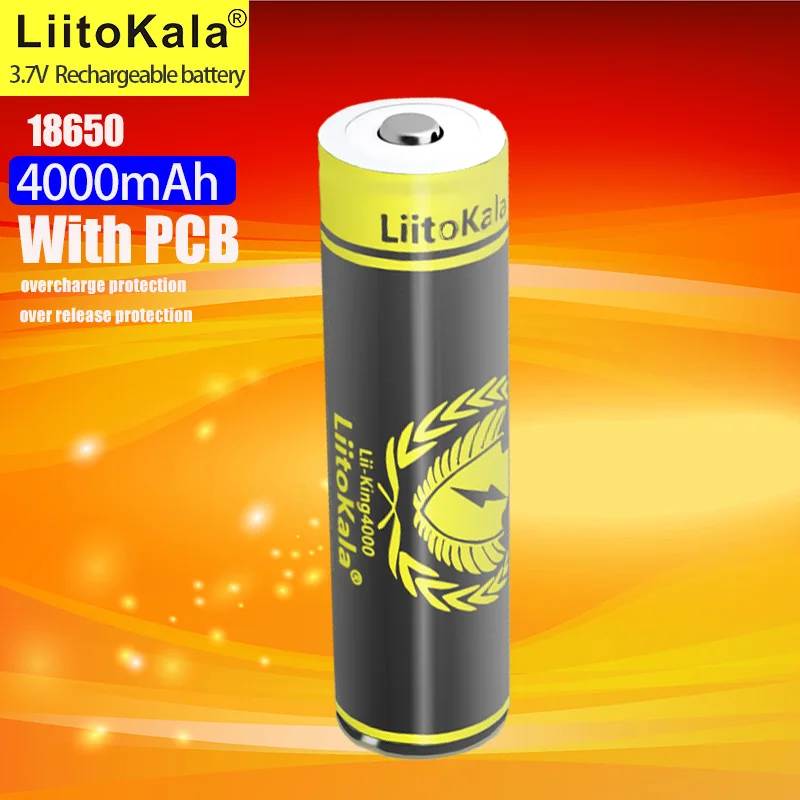 1-30 шт. LiitoKala KING4000 с печатной платой 18650 3,7 В литий-ионный аккумулятор 4000 мАч, подходит для защиты печатной платы фонарика
1-30 шт. LiitoKala KING4000 с печатной платой 18650 3,7 В литий-ионный аккумулятор 4000 мАч, подходит для защиты печатной платы фонарика