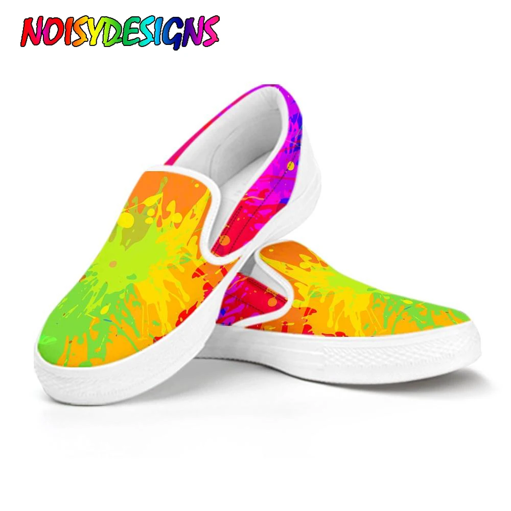 NOISYDESIGNS Colorful Paint Splatter Pattern Casual Slip On Breathable Comfortable Flats Shoes Woman Spring/Autumn Flat Sneakers
NOISYDESIGNS Colorful Paint Splatter Pattern Casual Slip On Breathable Comfortable Flats Shoes Woman Spring/Autumn Flat Sneakers
