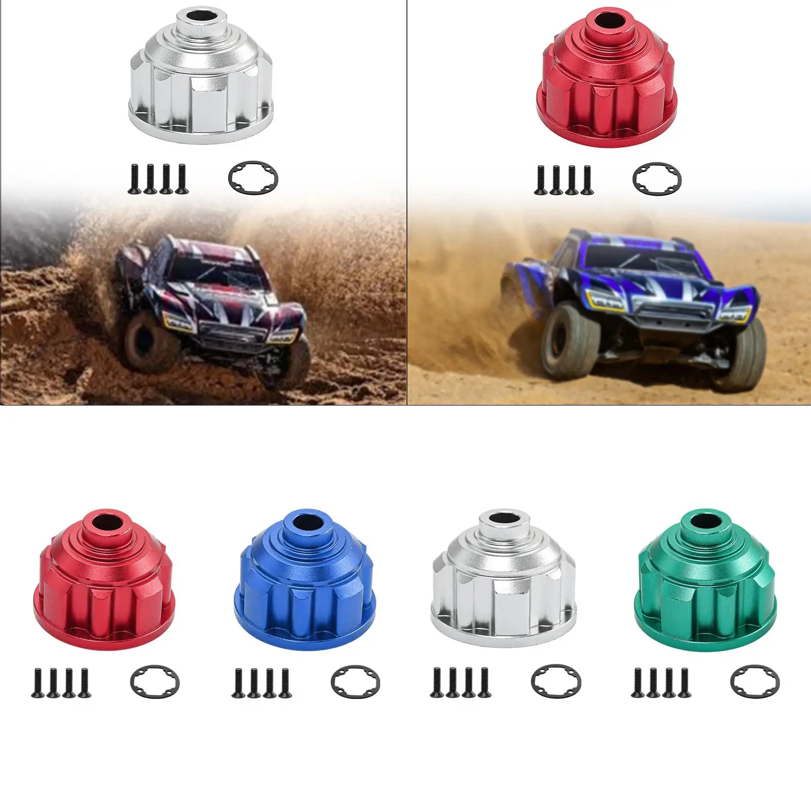 1/8 1/10 Spare Parts Aluminum Alloy Differential Carrier Diff Gear Housing Cover for Model Vehicles Crawler Trucks Accessories
1/8 1/10 Spare Parts Aluminum Alloy Differential Carrier Diff Gear Housing Cover for Model Vehicles Crawler Trucks Accessories