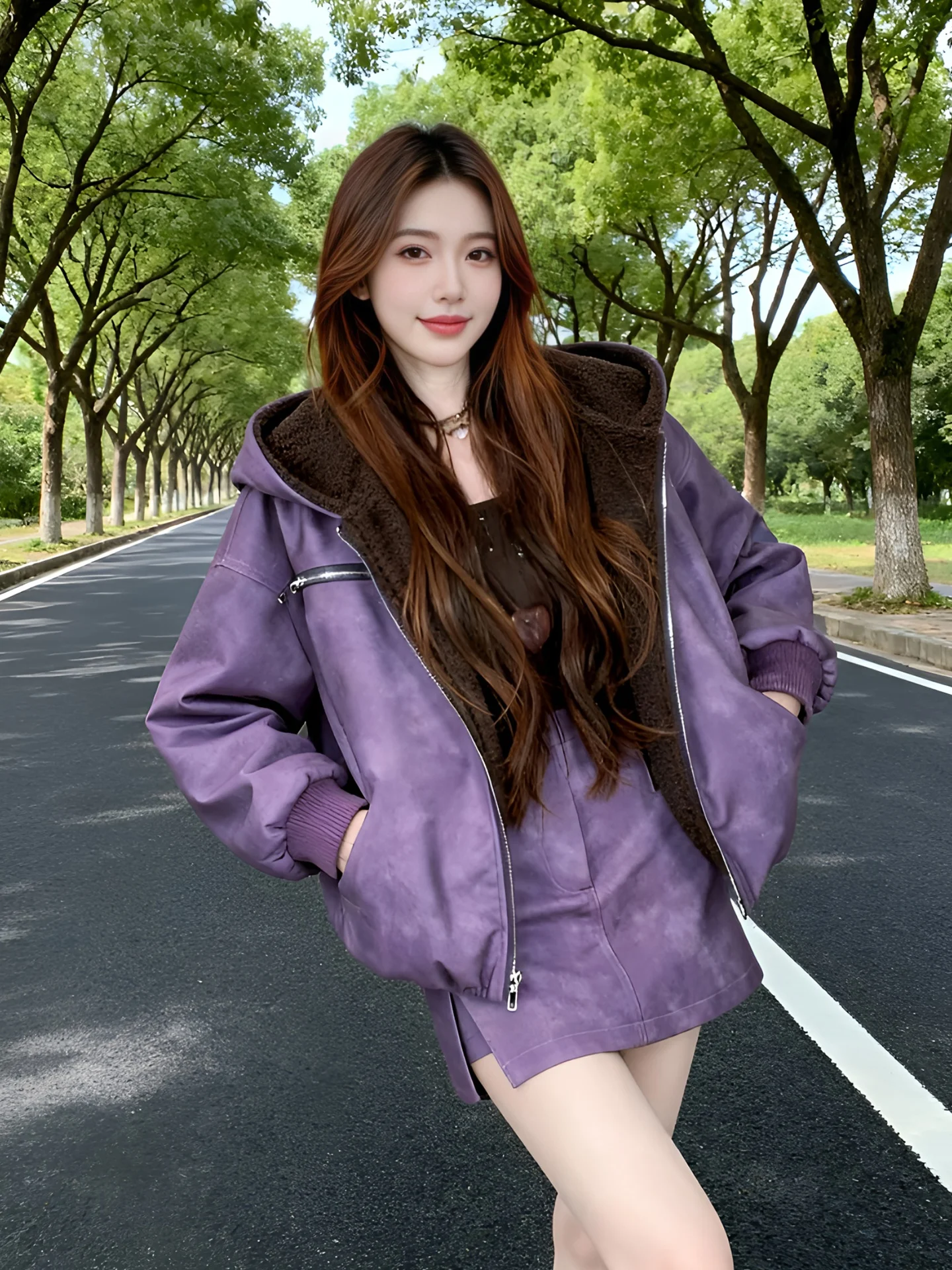 Fashionable Thickened Short Leather Jacket And Skirt Set Women's Winter New Style Ensemble High Waist Short Skirt Zipper Closure
Fashionable Thickened Short Leather Jacket And Skirt Set Women's Winter New Style Ensemble High Waist Short Skirt Zipper Closure