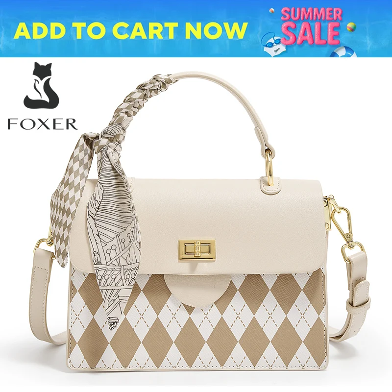 FOXER Elegant Handbag for Women 2025 Fashion Shoulder Square Bag Female Crossbody Purse Travel Bag Gift for Mom,Wife
FOXER Elegant Handbag for Women 2025 Fashion Shoulder Square Bag Female Crossbody Purse Travel Bag Gift for Mom,Wife