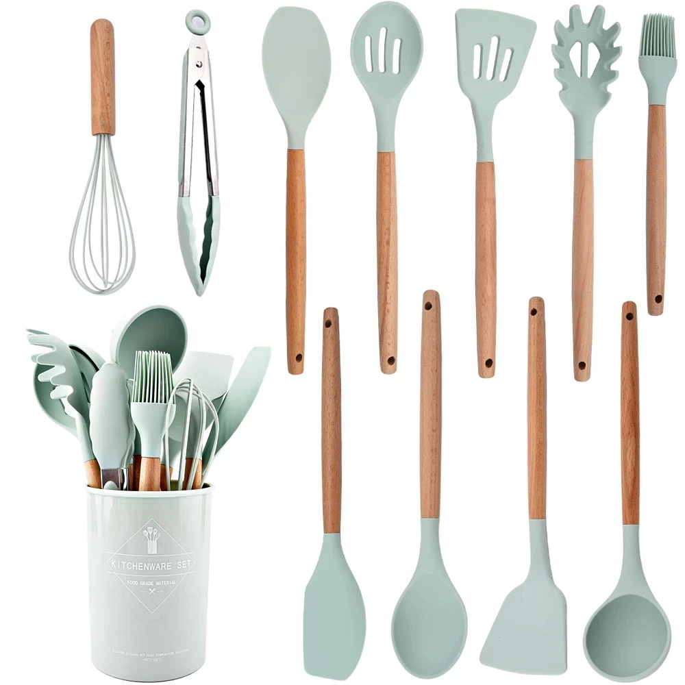 Heat Resistant Silicone Kitchenware Cooking Utensils Set Kitchen Non-Stick Cooking Utensils Baking Tools With Storage Box Tools
Heat Resistant Silicone Kitchenware Cooking Utensils Set Kitchen Non-Stick Cooking Utensils Baking Tools With Storage Box Tools