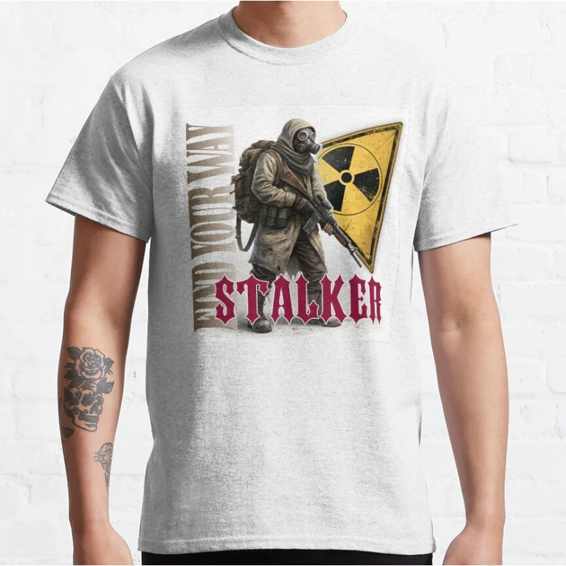 Retro horror video game Stalker find your way Shadow Of Chernobyl graphic t shirts large size Adult tops
Retro horror video game Stalker find your way Shadow Of Chernobyl graphic t shirts large size Adult tops