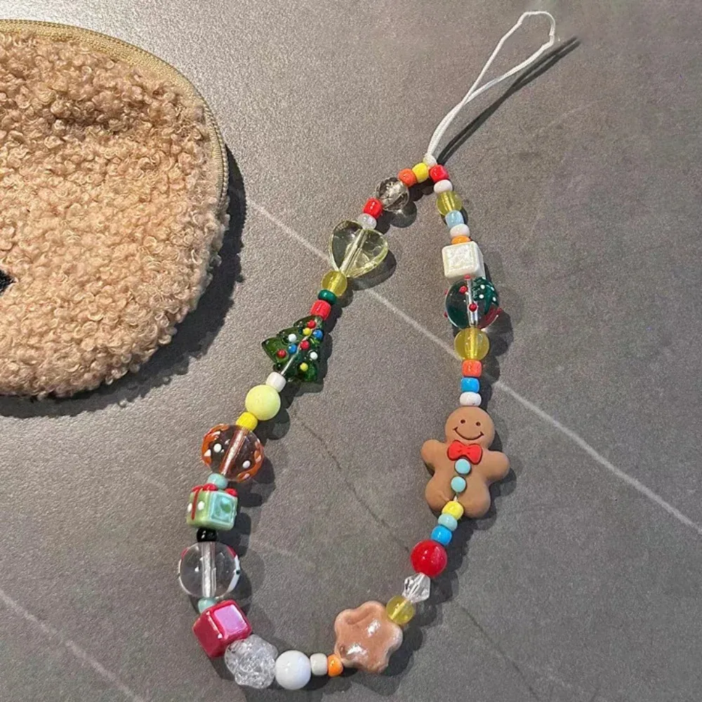 Korean Lovely 3D Christmas Gingerbread Man Beaded Phone Acrylic Pendant Keychain For iPhone Girl Anti-Lost Chain Hanging Jewelry
Korean Lovely 3D Christmas Gingerbread Man Beaded Phone Acrylic Pendant Keychain For iPhone Girl Anti-Lost Chain Hanging Jewelry