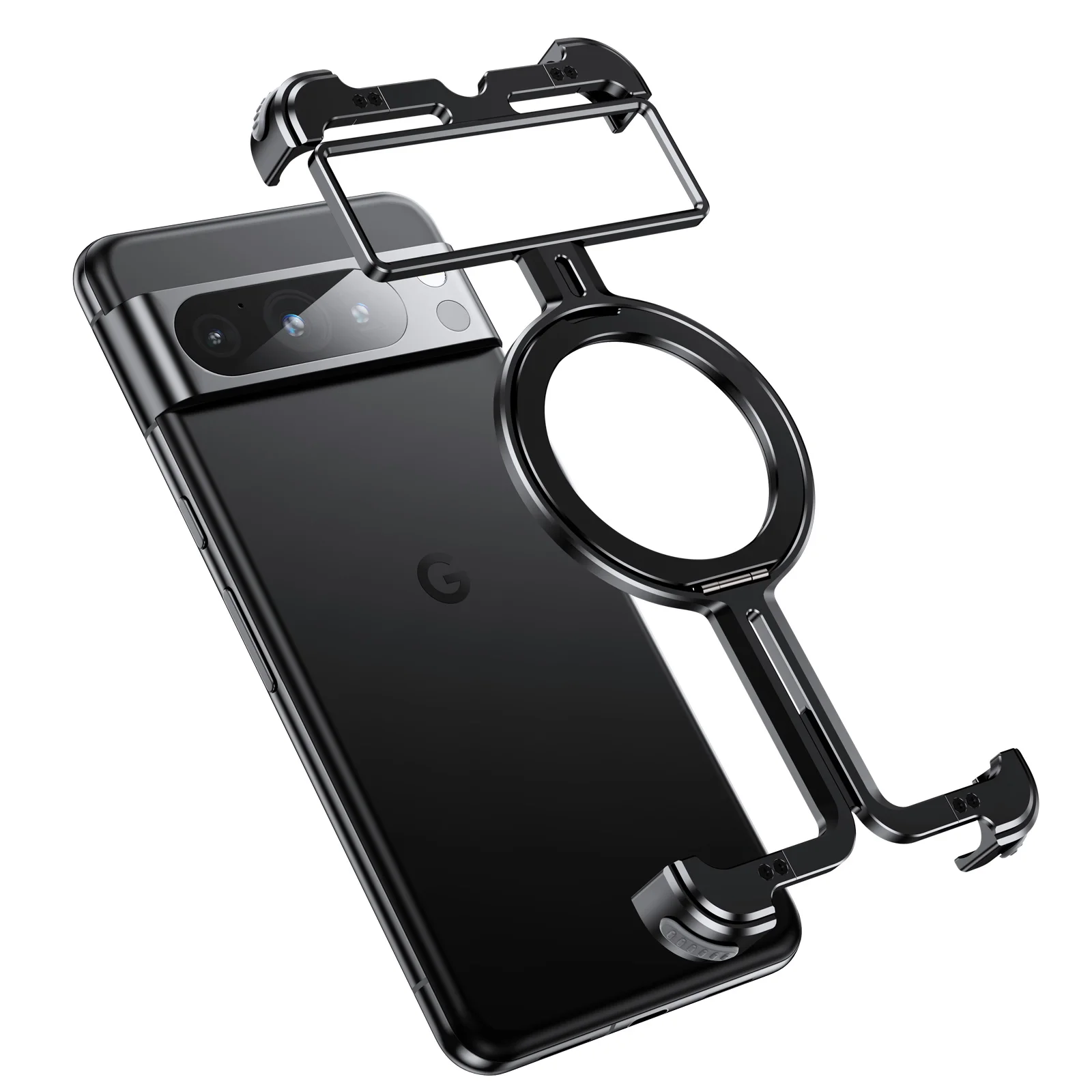 Metal Rimless Magsafe Case For Google Pixel 8 Pro Geometric Cooling Hollow Frameless Ring Bracket Heat Dissipation Armor Cover
Metal Rimless Magsafe Case For Google Pixel 8 Pro Geometric Cooling Hollow Frameless Ring Bracket Heat Dissipation Armor Cover