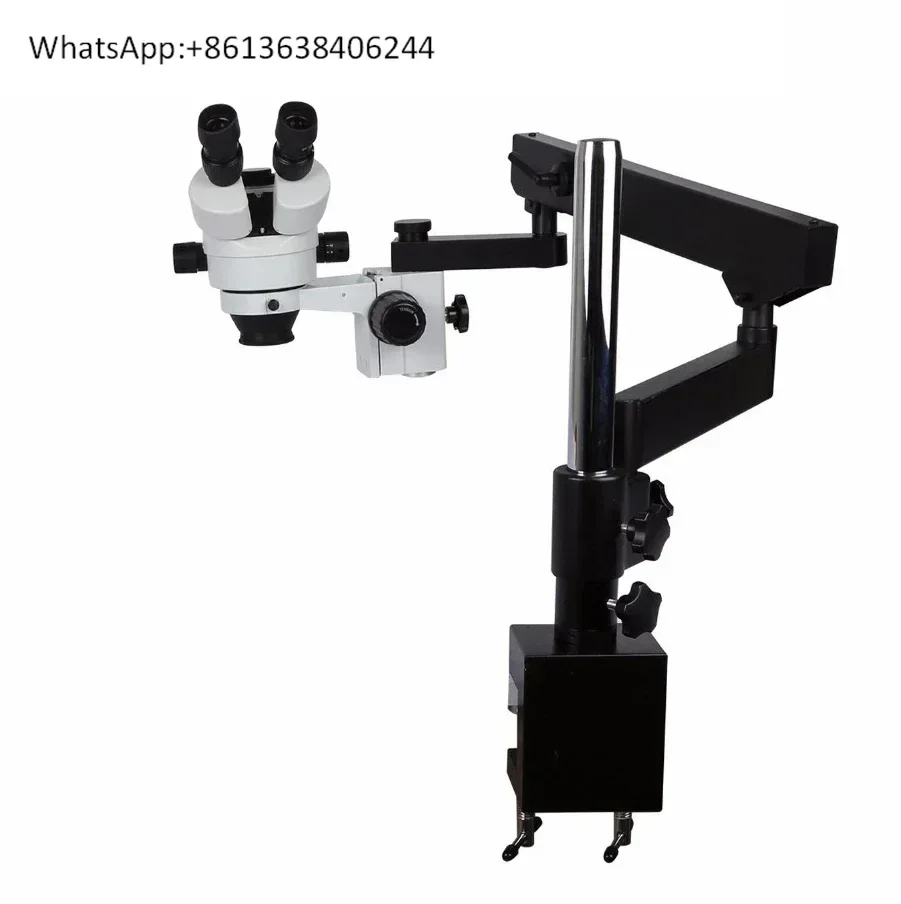 7X-45X Articulating Arm Table Clamping Pillar Stand Stereo Zoom Binocular Microscope
7X-45X Articulating Arm Table Clamping Pillar Stand Stereo Zoom Binocular Microscope