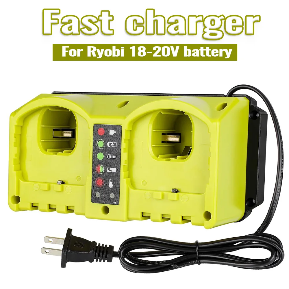 Power Tool Accessories Parts For Ryobi 18V Lithium Battery AC 100-240V Dual Ports Fast Charger P107 P108 P109 P102 P104 P117
Power Tool Accessories Parts For Ryobi 18V Lithium Battery AC 100-240V Dual Ports Fast Charger P107 P108 P109 P102 P104 P117