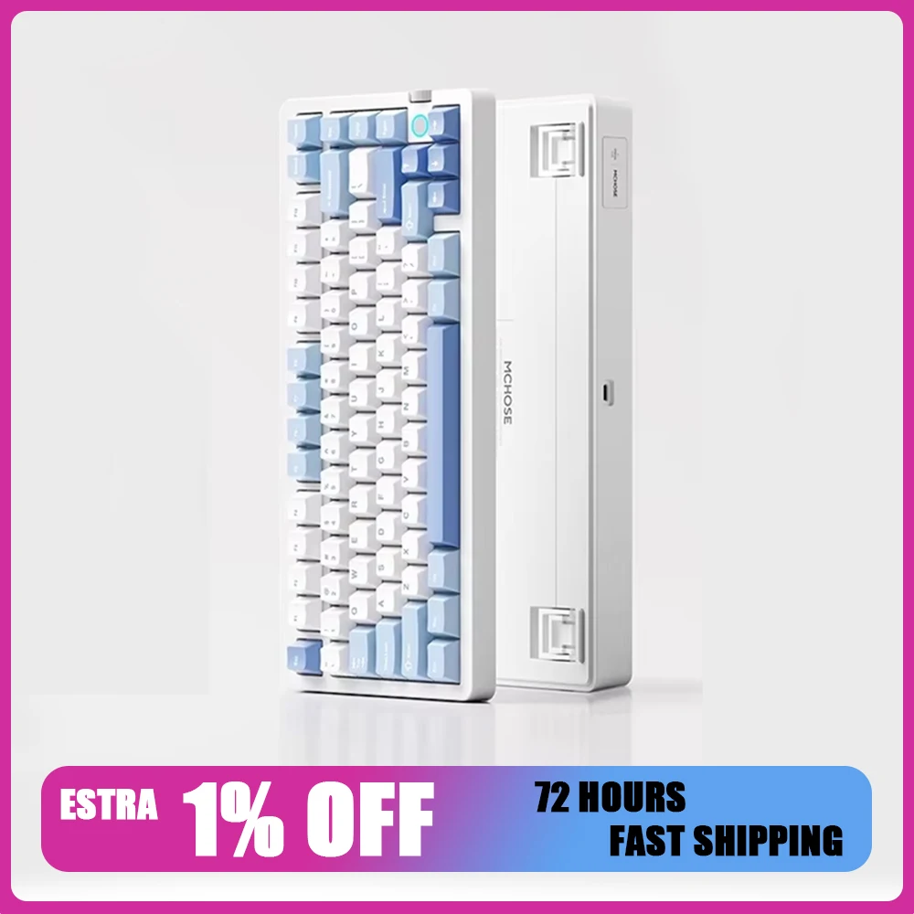 MCHOSE G75 V2 Mechanical Keyboard Tri mode Wireless Gasket Structure Gaming Keyboard Hot Swap Pc Gamer Keyboards Accessories
MCHOSE G75 V2 Mechanical Keyboard Tri mode Wireless Gasket Structure Gaming Keyboard Hot Swap Pc Gamer Keyboards Accessories