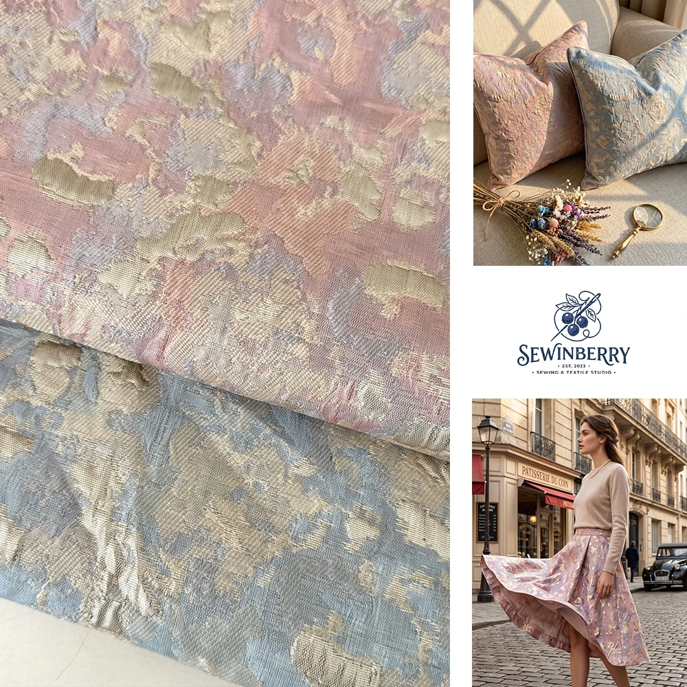 Vintage Oil Painting Jacquard Fabric Polyester Metallic Yarn Textured Material for DIY Dress Fat Quarter Patchwork 50x140cm
Vintage Oil Painting Jacquard Fabric Polyester Metallic Yarn Textured Material for DIY Dress Fat Quarter Patchwork 50x140cm