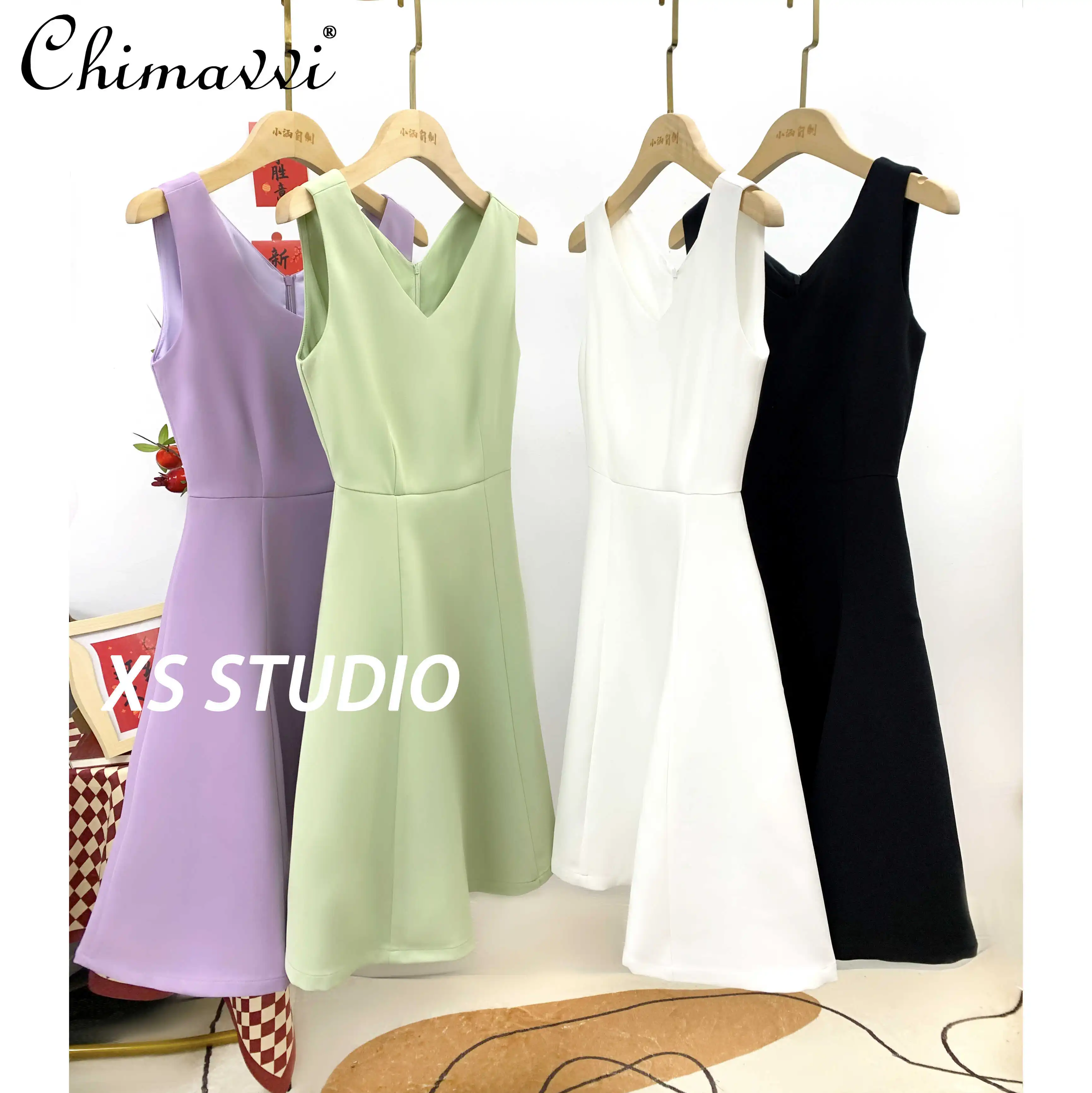 V-neck Sleeveless Suit Dress for Women 2024 Spring Summer New Fashion Elegant OL Vest Dress Tight Waist French Short Black Dress
V-neck Sleeveless Suit Dress for Women 2024 Spring Summer New Fashion Elegant OL Vest Dress Tight Waist French Short Black Dress