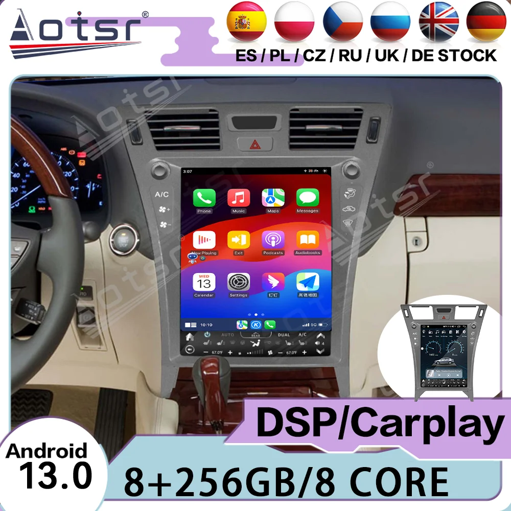 Вертикальный экран Автомобильный мультимедийный стерео Carplay Android для Lexus LS460 2006 ~ 2012 GPS навигация автомобильный радиоплеер головное устройство
Вертикальный экран Автомобильный мультимедийный стерео Carplay Android для Lexus LS460 2006 ~ 2012 GPS навигация автомобильный радиоплеер головное устройство