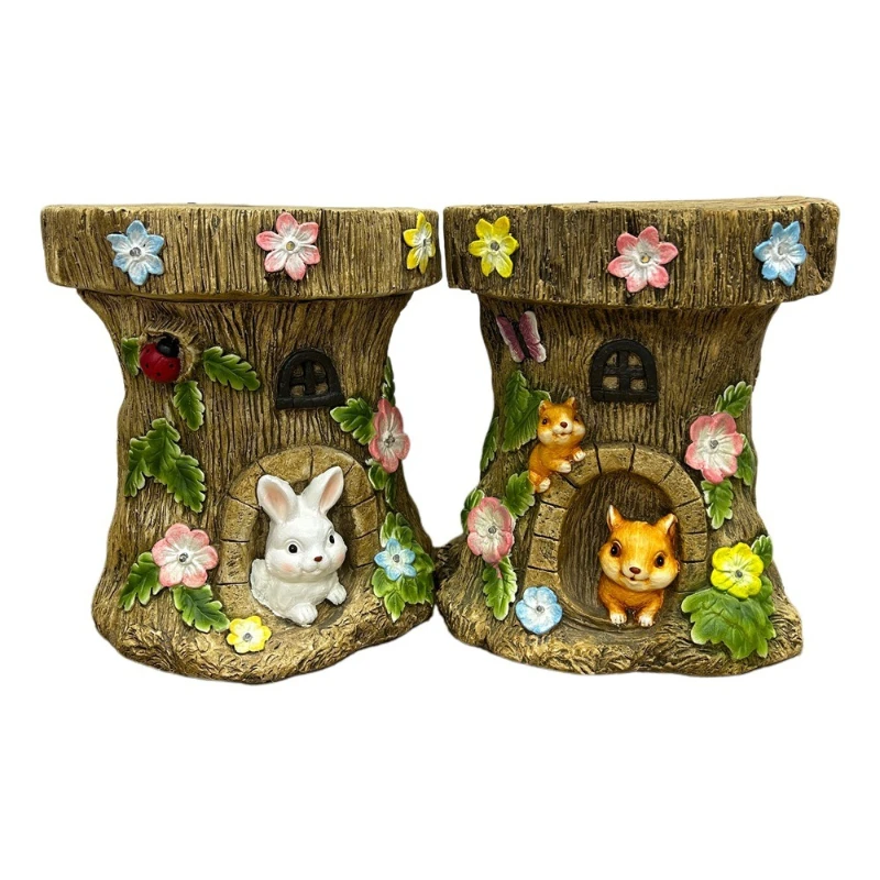 Creative stump stool, outdoor garden garden floor ornament
Creative stump stool, outdoor garden garden floor ornament
