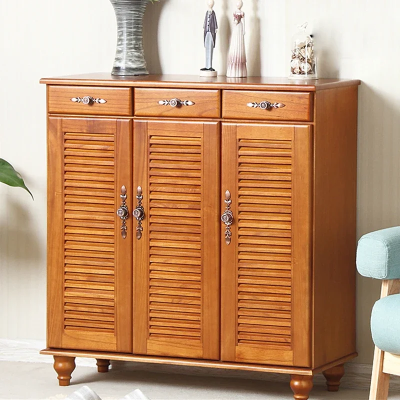 Venetian door shoe cabinet solid wood European style modern simple storage partition storage cabinet balcony cabinet large capac
Venetian door shoe cabinet solid wood European style modern simple storage partition storage cabinet balcony cabinet large capac