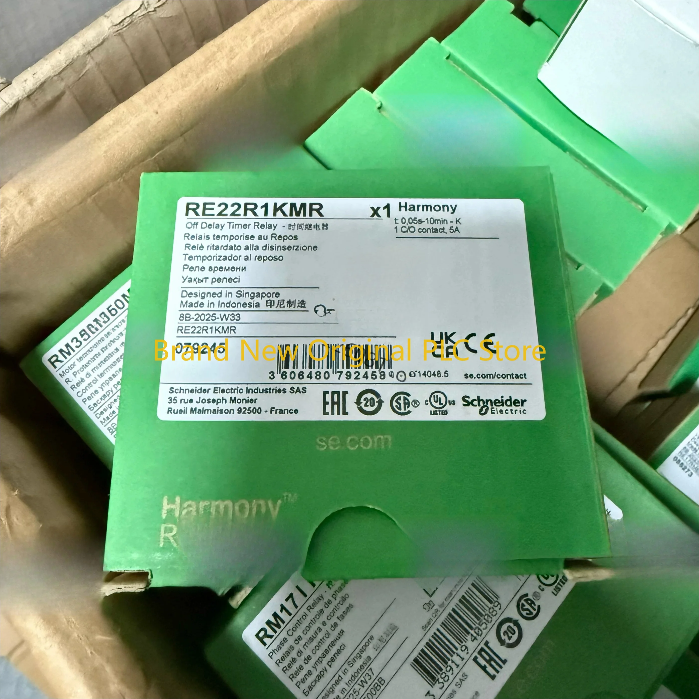 RE22R1KMR R2KMR power-off delay time relay replaces RE7RB11MW
RE22R1KMR R2KMR power-off delay time relay replaces RE7RB11MW