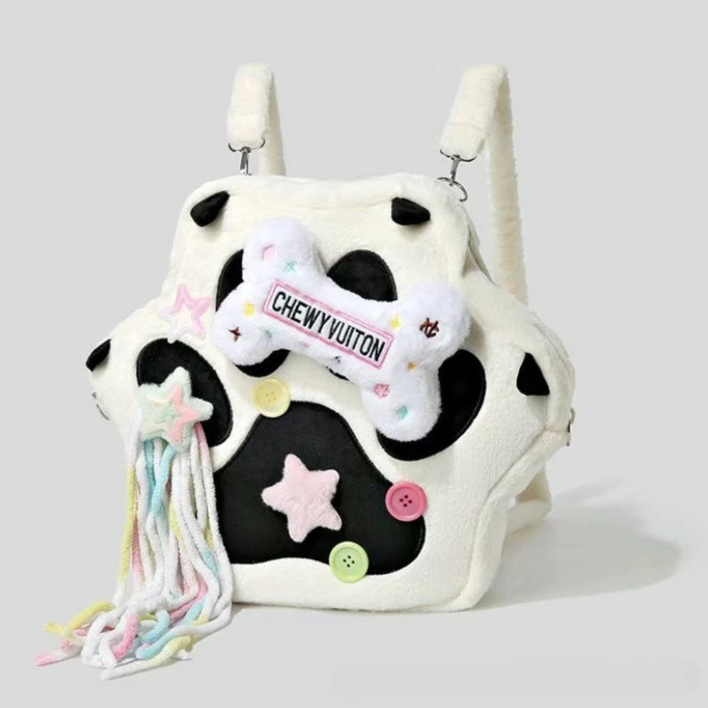 Kawaii Cat Paw Plush Backpack Cute Furry School Bag Large Capacity Cartoon Backpack Soft Plush Travel Bag Gift for Girls
Kawaii Cat Paw Plush Backpack Cute Furry School Bag Large Capacity Cartoon Backpack Soft Plush Travel Bag Gift for Girls