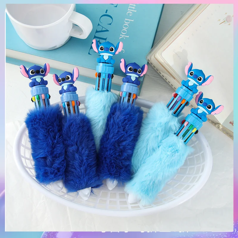 6/36pcs Stitch Plush Ten Color Press Ballpoint Pen DIY Colorful Hand Pen Student Key Marker Pen Gift Wholesale
6/36pcs Stitch Plush Ten Color Press Ballpoint Pen DIY Colorful Hand Pen Student Key Marker Pen Gift Wholesale