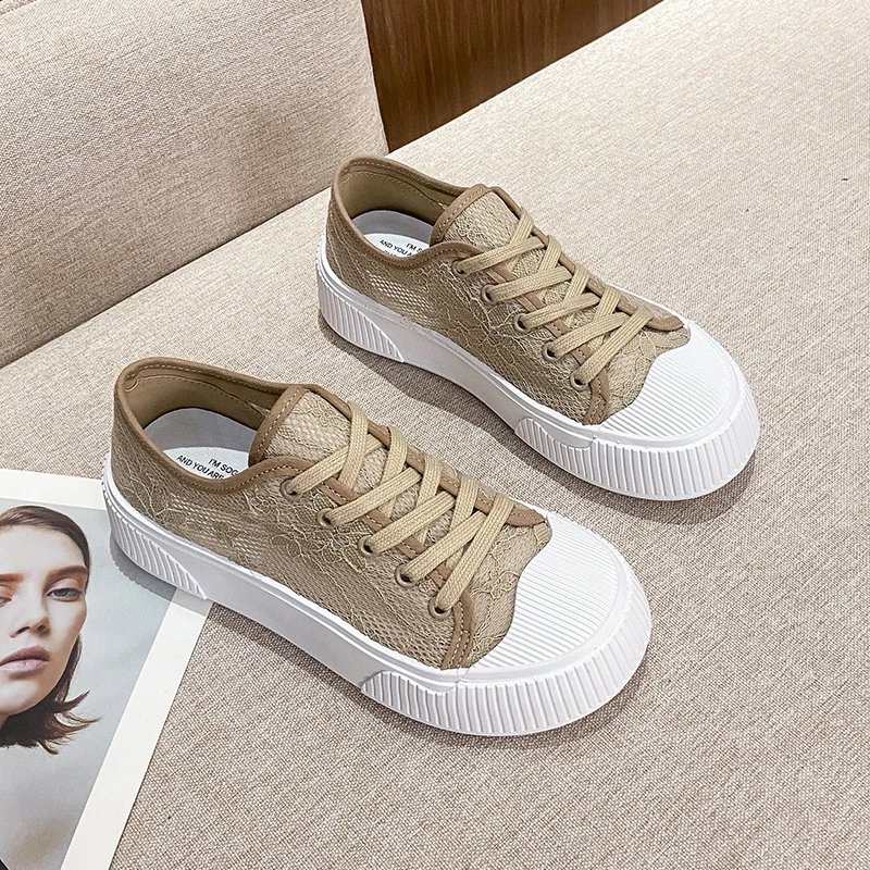 All-match Fisherman Shoes Women's Summer 2022 New Thick-soled Canvas Shoes Breathable Mesh Shoes Lace Women Shoes Zapatos Mujer 
All-match Fisherman Shoes Women's Summer 2022 New Thick-soled Canvas Shoes Breathable Mesh Shoes Lace Women Shoes Zapatos Mujer