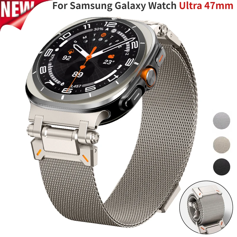 Milanese Loop band for Samsung Galaxy Watch 7 Ultra 47mm Stainless Steel No Gap Magnetic Bracelet 7Ultra Watch Strap Accessories
Milanese Loop band for Samsung Galaxy Watch 7 Ultra 47mm Stainless Steel No Gap Magnetic Bracelet 7Ultra Watch Strap Accessories