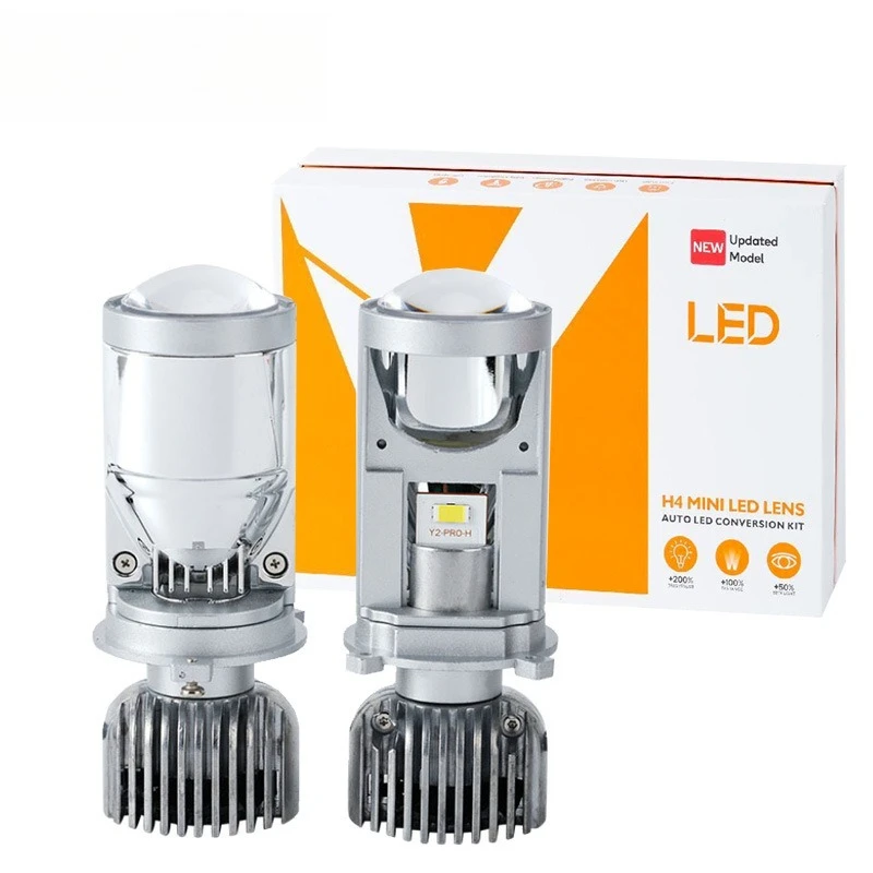 Y2 Pro LED Projector Headlight H4 Hi Lo Beam Bi-Beam Lens for Car Motorcycle Fisheye Ultra Bright Penetration Car Accessories
Y2 Pro LED Projector Headlight H4 Hi Lo Beam Bi-Beam Lens for Car Motorcycle Fisheye Ultra Bright Penetration Car Accessories