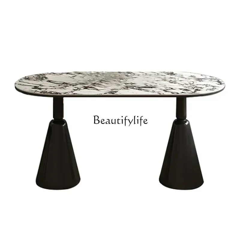 French Dining Table Marble Pattern Solid Wood Stone Plate Dining Table and Chair
French Dining Table Marble Pattern Solid Wood Stone Plate Dining Table and Chair