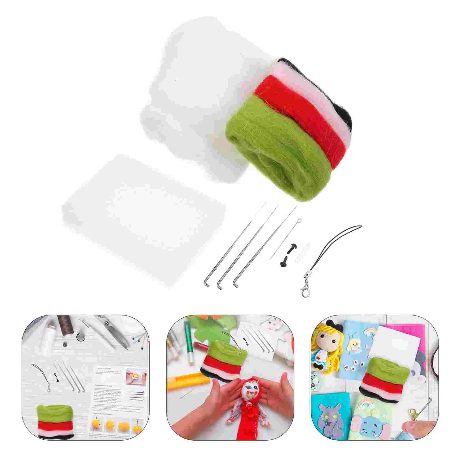 Baby Dolls Needling Felting Kit Kids Hand Craft Tool Suite Wool for Beginners Plush Rabbit DIY
Baby Dolls Needling Felting Kit Kids Hand Craft Tool Suite Wool for Beginners Plush Rabbit DIY