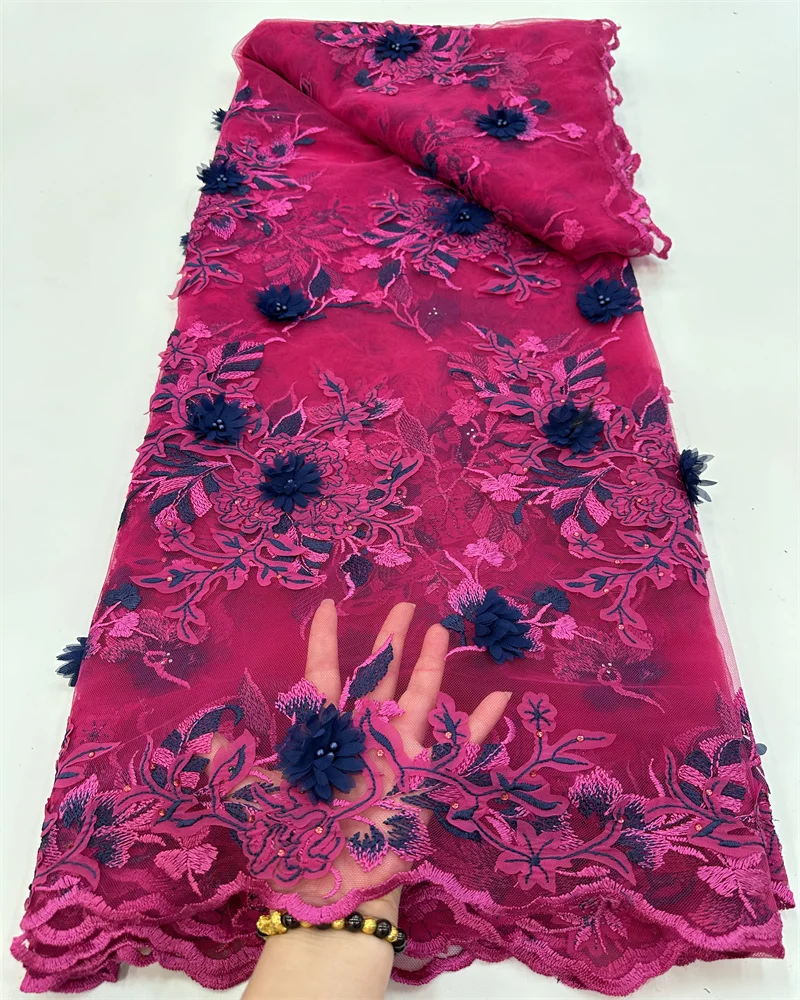 Mesh Fabric With Beads Luxury Bridal Wedding 3D Flower Nigerian Sequence Net 2024 High Quality Beaded African Tulle Lace
Mesh Fabric With Beads Luxury Bridal Wedding 3D Flower Nigerian Sequence Net 2024 High Quality Beaded African Tulle Lace